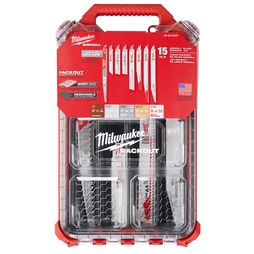 Milwaukee Tool 49-22-5641 Blade Kit Packout Sawzall 15-Piece