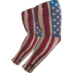 Ergodyne 12194 Chill-Its 6695 Sun Protection Arm Sleeves X-Large/2X-Large American Flag