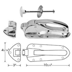 Latch Chrome W/Fl Strike/IR 101F6-3/4 for Premco 101F6-3/4