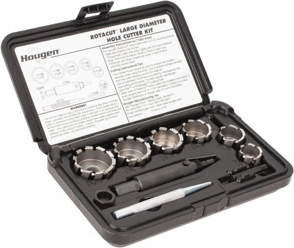 HOUGEN Hougen 11078 Annular Cutter Set 9 Piece Hss