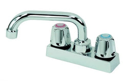 Mueller 225-503 - 2 Handle 4 Inch Chrome Laundry Tray Faucet