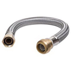 TRUE VALUE U3068FLEX18LF SharkBite 18-In. Stainless Steel Braided Water Heater Connector, Lead-Free, 1/2 x 3/4 FIP