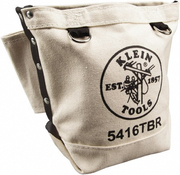 KLEIN TOOLS Klein Tools 5416TBR Tool Pouch 1 Pocket Canvas White