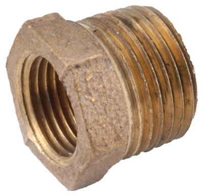 TRUE VALUE 738110-0604 3/8 x 1/4-Inch Brass Hex Reducing Bushing