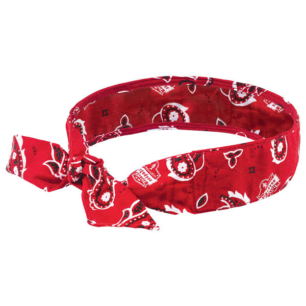 Ergodyne 12305 Chill-Its 6700 Cooling Bandana Red Western 8 in x 13 in