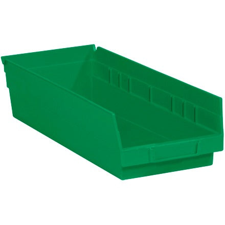 BSC PREFERRED Bsc Preferred BINPS112G Nestable Plastic Bin Case of 20