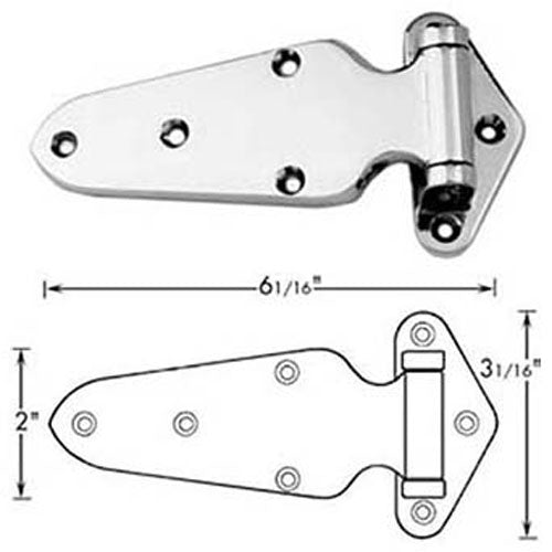 HINGE 1-1/8 OFST 6L PR6H1-1/8 for Premco