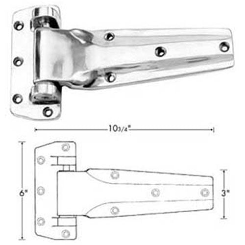 Hinge Flush 10-3/4L 11240000020 for Kason 11240000020