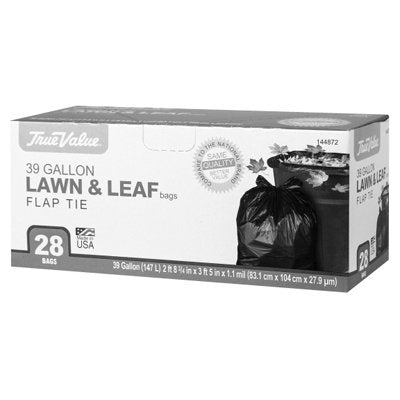 True Value 1221755 Lawn & Leaf Trash Bags, 39-Gals. (28-Ct.)