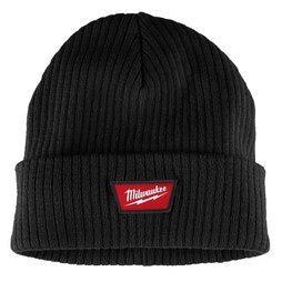 Milwaukee Tool M750B Beanie Rib-Knit Cuffed One Size Acrylic Black