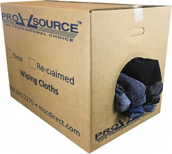 PRO-SOURCE Pro-source PS-R010-C22-50 Reclaimed Denim Cotton Rag 50 Lb
