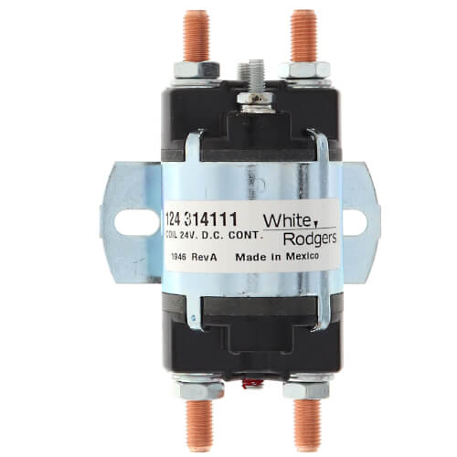 White-Rodgers 124-314111 DC Power Solenoid 24V 100/50 Amps Continuous