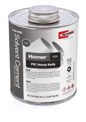 Rectorseal 55963 Homer 828L 32 oz Regular Set Plastic Grey Pipe Cement