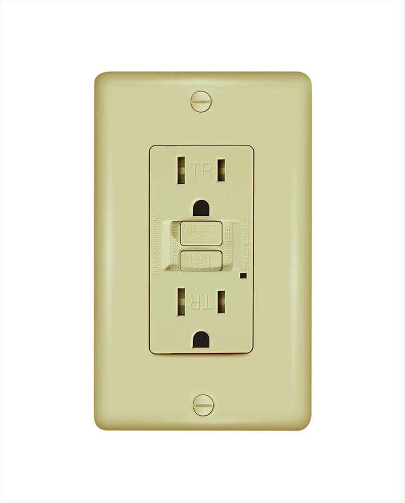 CYBER TECH LIGHTING Cyber Tech Lighting GLS15ATR-IV 15A Tamper Resistant Self-Testing GFCI (Two Outlets)