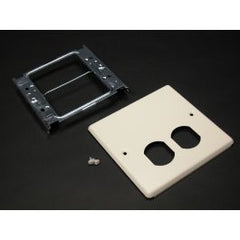 Wiremold V4047BX 2-Gang Duplex Receptacle - Ivory