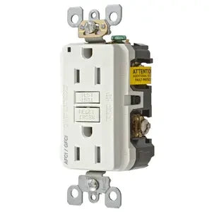 EASTMAN Eastman 62168 Self-Test GFCI Receptacle 15A (Slim) 62168