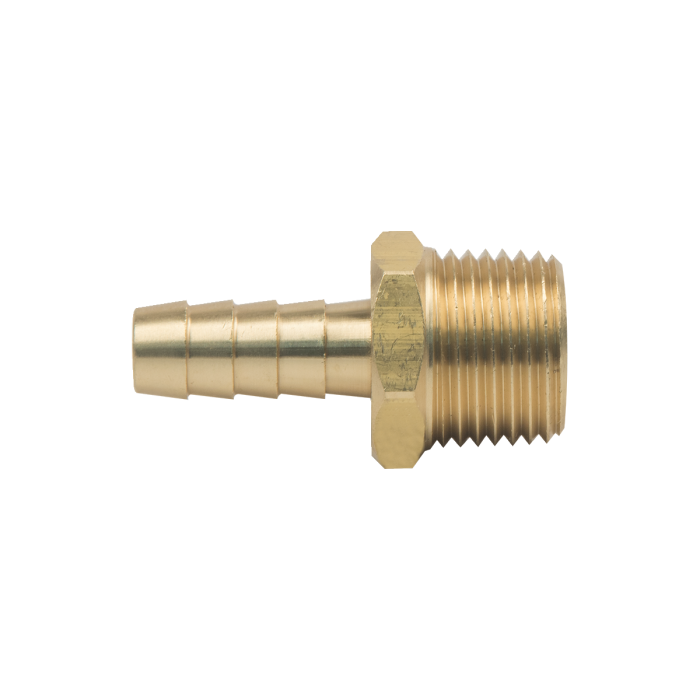 BrassCraft 125-6-8X 3/8 in. I.D. Hose Barb x 1/2 in. MIP Brass Hose Barb