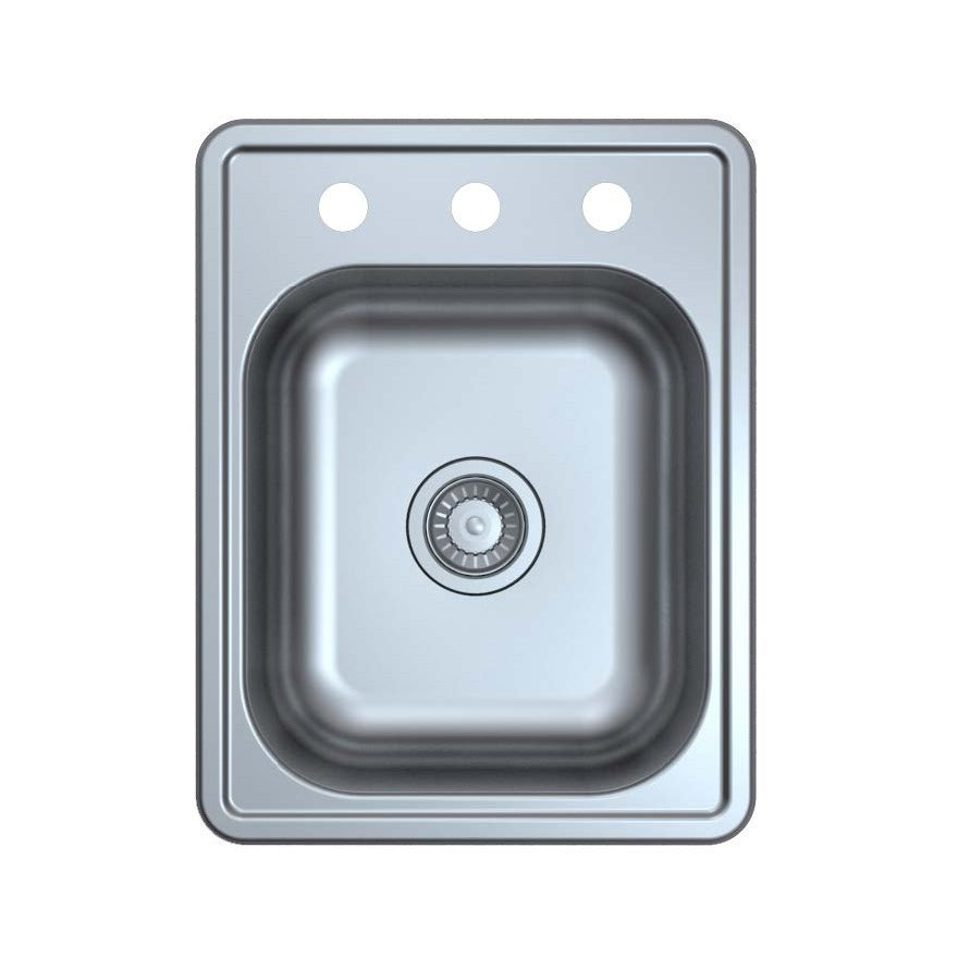 DAKOTA Dakota Plumbing Products GSR-22-TM1722-3 Kitchen Sink