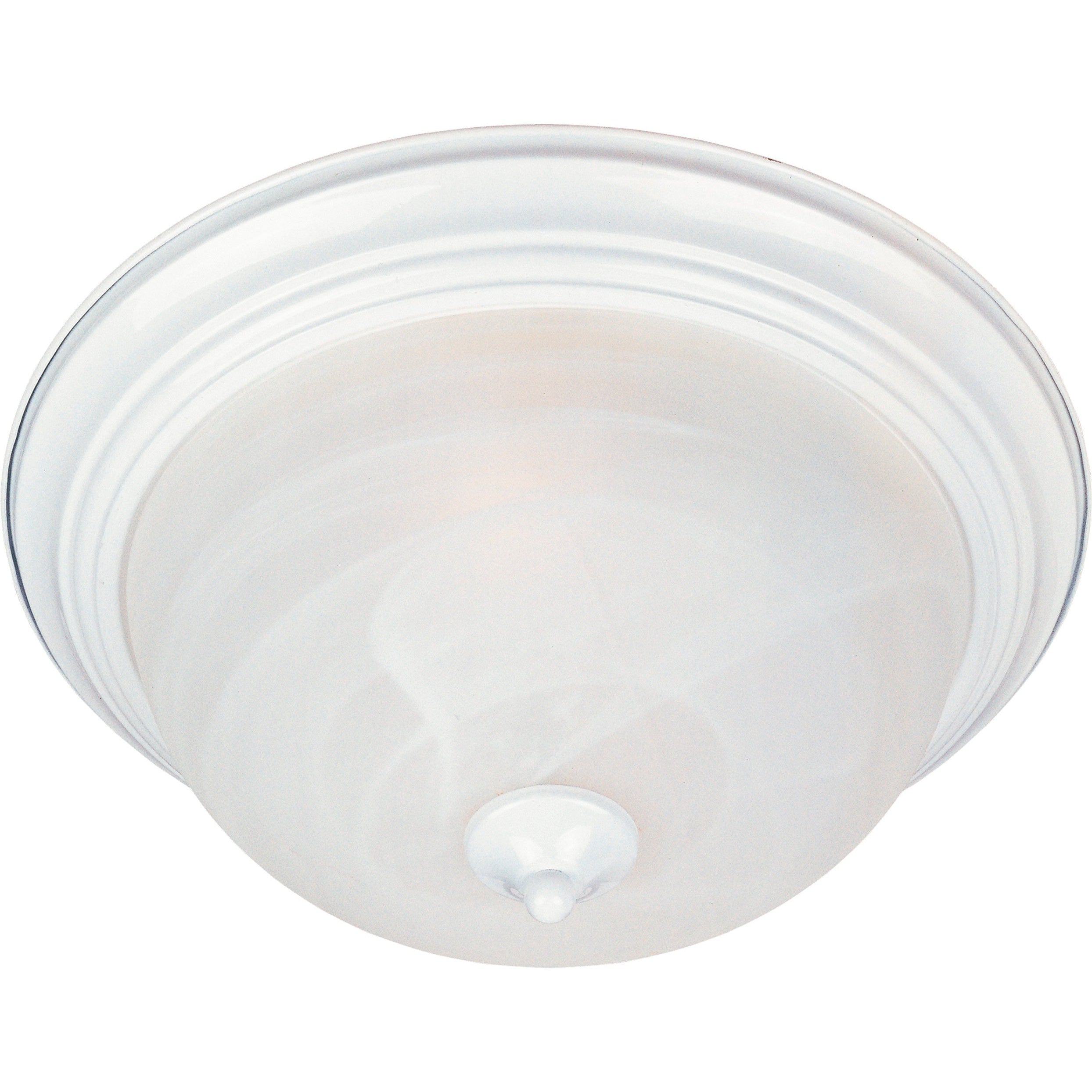 MAXIM LIGHTING Maxim Lighting 5842MRWT Essentials 3-Light Flush Mount 180W (16 Inch)