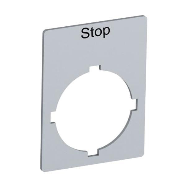 ABB Abb SK 615 552-31 22mm Push Button Legend Plate Stop (29.6 x 39 mm) 662019258980