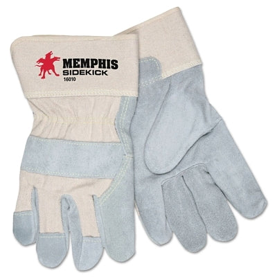 MCR SAFETY 16010XL Sidekick General Purpose Work Gloves - X-Large Size, Safety Cuff, Cowhide Leather Material