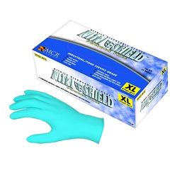 MCR Safety 6015L Nitrile Disposable Gloves Large Size Powder-Free 4.0 mil Thick