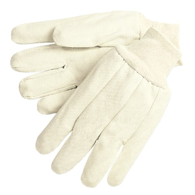 MCR Safety 8300C Cotton Canvas Gloves Knit-Wrist Cuff Mens-One Size Pack of 12