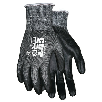 MCR Safety 92723PUM Cut Pro Gloves, Black PU Coat, Cut A2