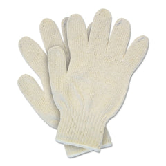 MCR Safety 9506LM Heavy Weight String Knit Gloves Large Hemmed Natural