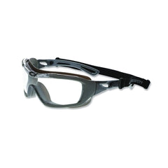 MCR Safety HB510PF Hydroblast HB5 Safety Goggles Universal Polycarbonate Charcoal Frame Clear Lens MAX6 Anti-Fog Coating