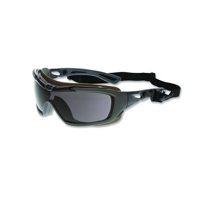 MCR Safety HB512PF Hydroblast HB5 Safety Goggles Universal Polycarbonate Charcoal Frame Gray Lens MAX6 Anti-Fog Coating