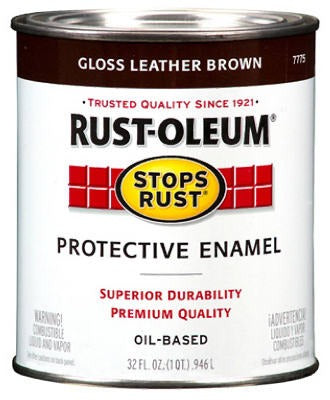 RUST-OLEUM Rust-oleum 7775-730 Gloss Enamel Coating Leather Brown