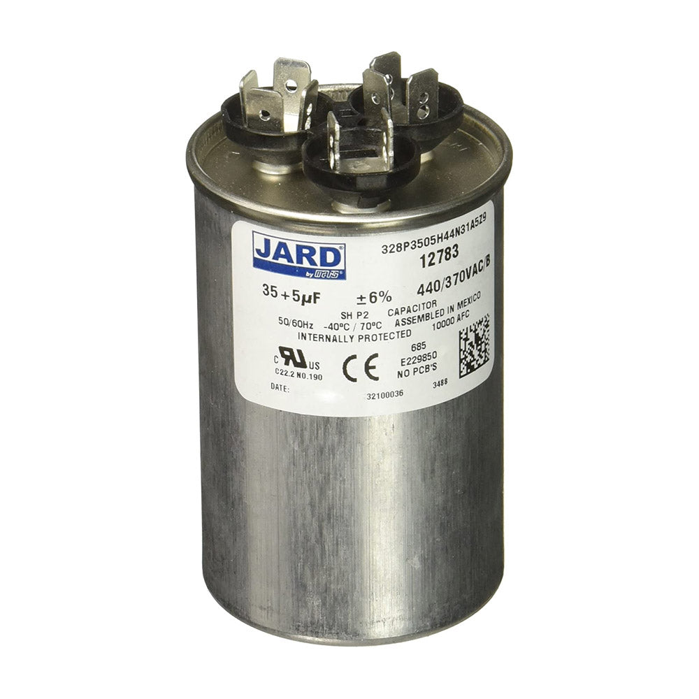 Mars 12783 JARD Dual Section Round Capacitor 35/5 MFD 440/370 Volt