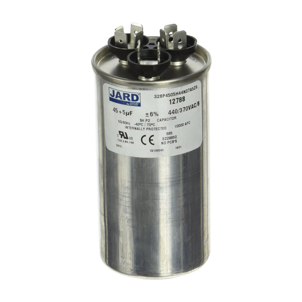 Mars 12788 Dual Section Round Capacitor 45/5 MFD 440 Volt