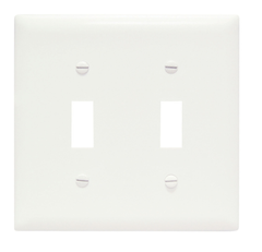 Pass & Seymour TP2W 2-Gang Toggle Switch Wall Plate Standard