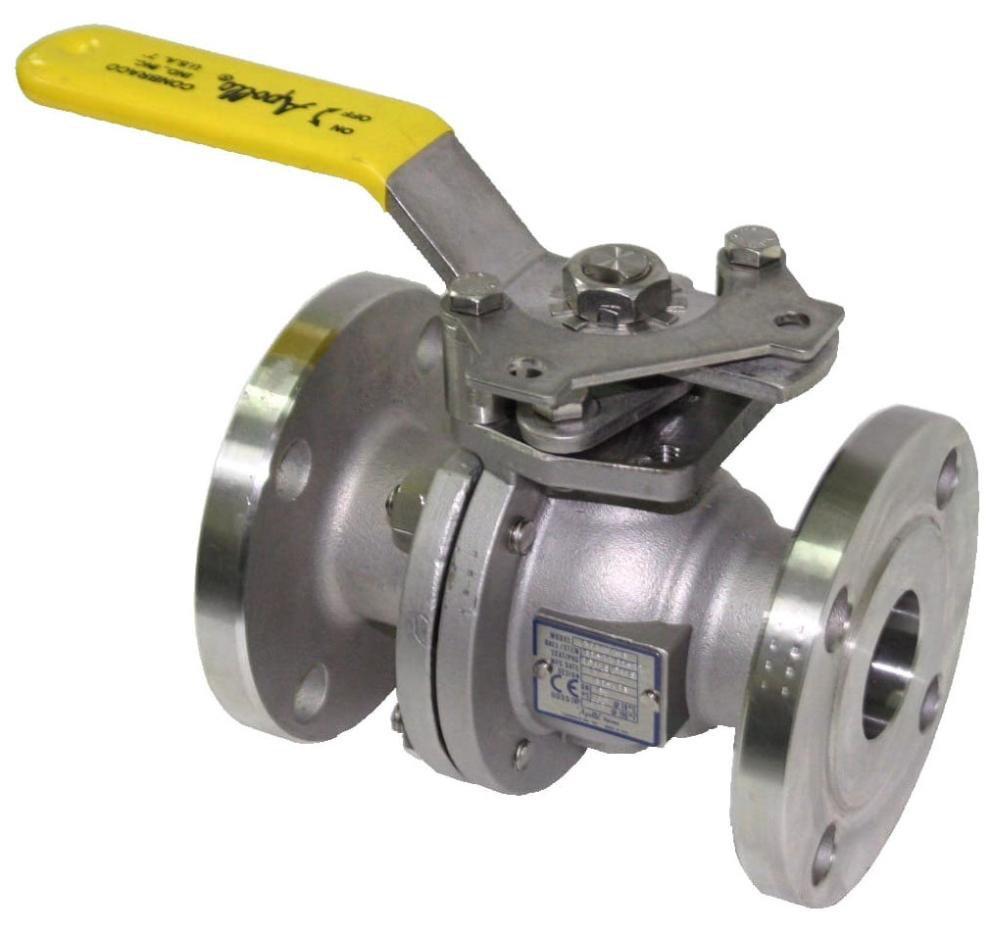 Apollo 87A20801 87A-200 Series 2 in. Stainless Steel Full Port Flanged 150# Ball Valve