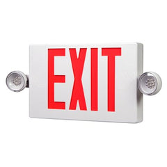 TRUE VALUE APCH7R LED Exit/Emergency Sign, Battery Back-Up