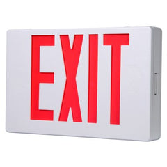 True Value APX7R LED Exit Sign, Battery Back-Up, Red & White Thermoplastic