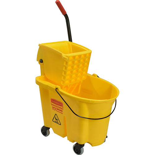 35Qt WaveBrake Mop Combo Yellow Bucket & Wringer for Rubbermaid 7580-88