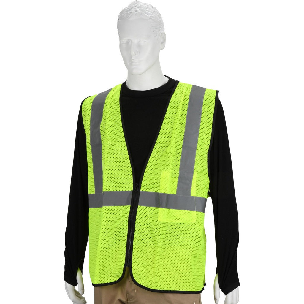 PRO-SAFE Pro-safe PS-MSH3Z-YSM High Visibility Vest Ansi Class 2