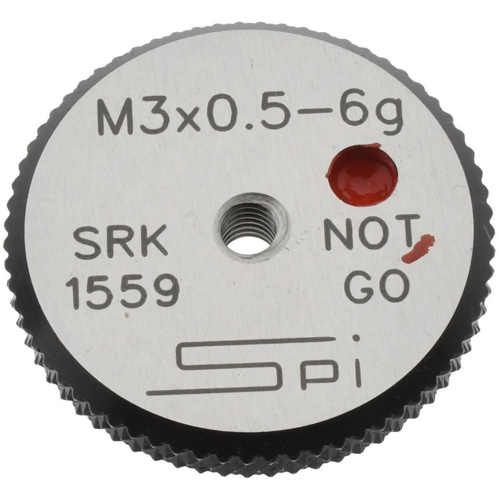 SPIROTHERM Spi 34-466-3 Threaded Ring Gage M3x0.5 Metric Class 6G No Go