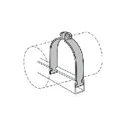 Anvil 2400224313 Fig As 1200As O.D Tubing Clamp, 3-3/8 In Conduit, 3-1/2 In Od, Steel