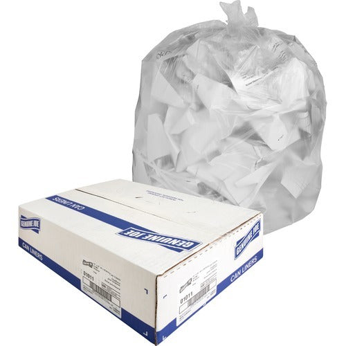 GENUINE JOE Genuine Joe GJO01011 Clear Can Liners 16 Gal 500ct