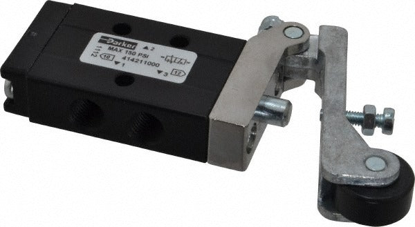 PARKER Parker 414211000 3-way 2-position Valve Roller Lever 1/8 Npt
