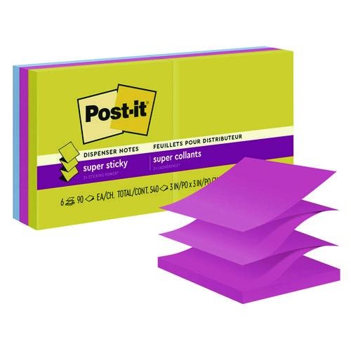 3M 3M MMMR3306SSJOY Post-it Super Sticky Pop-up Notes 3 in x 3 in 6 Pack R330-6SSJOY