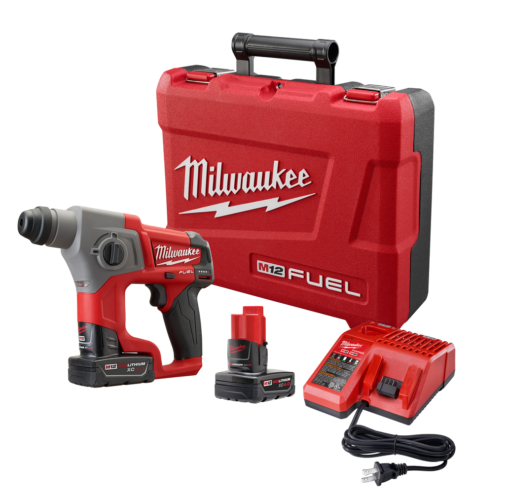 Milwaukee 2416-22XC M12 FUEL 5/8 SDS Plus Rotary Hammer Kit