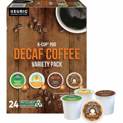KEURIG Green Mountain GMT9977 Decaf K-cup Variety Pack 24 Count