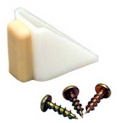 JOHNSON HARDWARE L E Johnson 2155PPK1 Bypass Bumper Door Stop 1 Inch 10 Pack