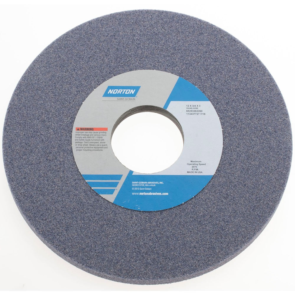 NORTON Norton 66253262260 Surface Grinding Wheel 12in 46 Grit