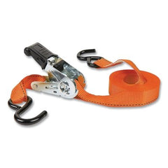 Keeper 5506 Ratchet Tie-Down Strap, S-Hooks, 1 In W x 15 Ft L, 500 lb Load Capacity, 4 EA/PK